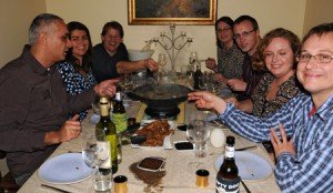Enjoying the Hotpot