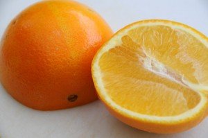 A navel orange A navel orange