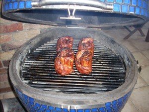 Pork ribs on the BBQ