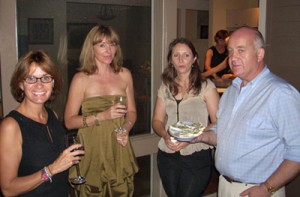 Friends enjoying the evening