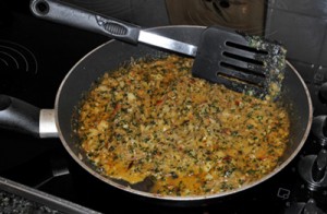 Preparing the Macadamia Curry Compote