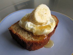 Banana Bread with yoghurt & honey